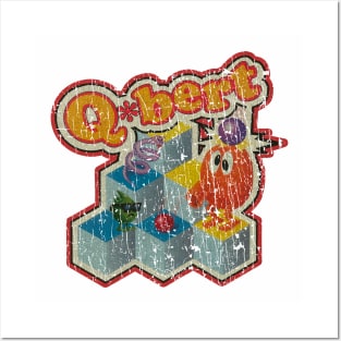 RETRO STYLE -Qbert  Gaming70s Posters and Art